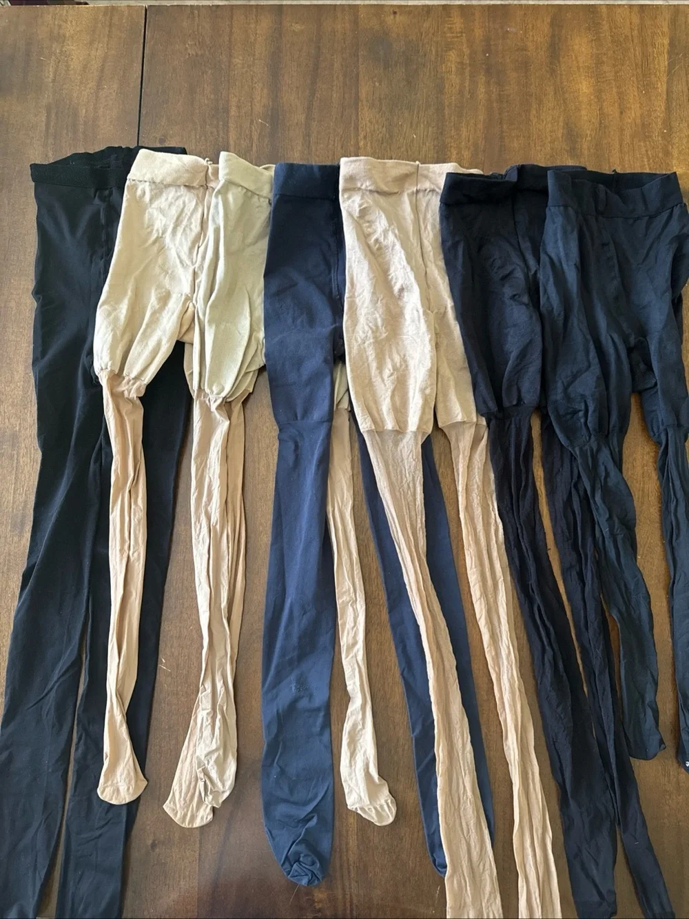 SPANX Lot of 7 Pantyhose & Tights Size A Nude Black Blue Control Top Sheer